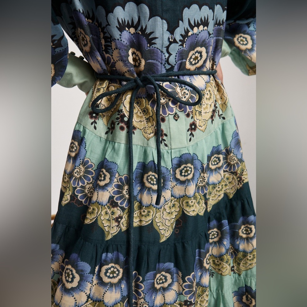 ALEMAIS Madalena Ramie Shirtdress size 6 EUC - Picture 5 of 16